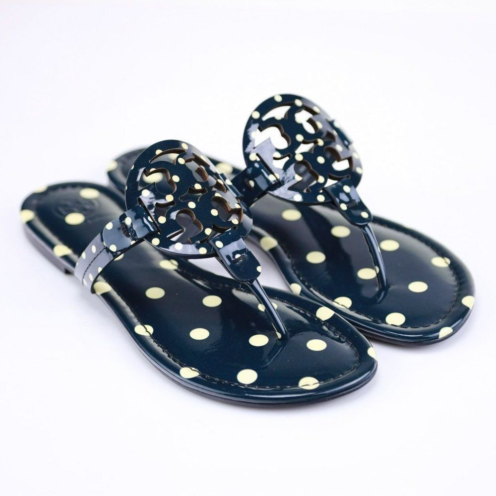 NIB Tory Burch DOT MILLER Patent Miller Navy 7.5